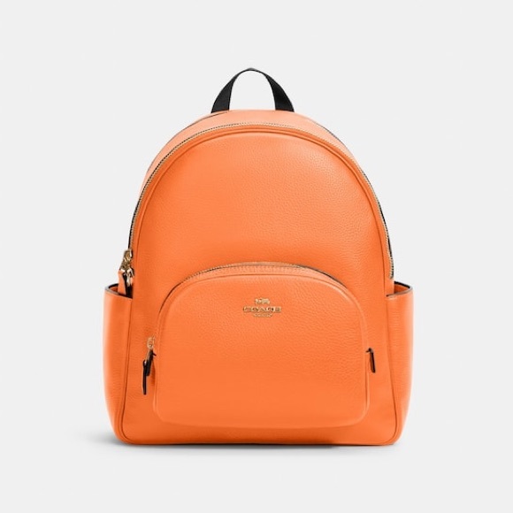 SOLD on Ⓜ️ Coach Orange Court Backpack - Picture 9 of 9
